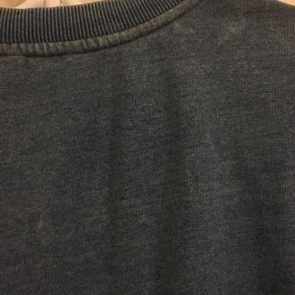 Club Monaco Cropped Blue Crewneck Sweatshirt XS - Picture 10 of 15